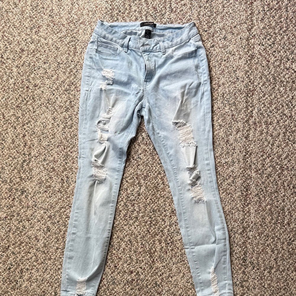 Refuge Light Blue Skinny Jeans